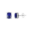 Sterling Silver Lapis Lazuli Stud Earrings