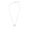 Sterling Silver Mother of Pearl Necklace Over 18K Yellow Gold Plated 18 Inches