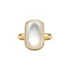 Mother of Pearl 18K Yellow Gold Over Sterling Silver Ring