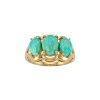 Turquoise 18K Yellow Gold Over Sterling Silver Ring