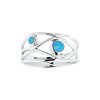 Sterling Silver Synthetic Opal  Ring