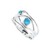 Sterling Silver Synthetic Opal  Ring