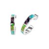 Sterling Silver Multi Turquoise Earrings