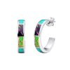 Sterling Silver Multi Turquoise Earrings