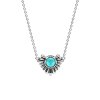 Sterling Silver Sleeping Beauty Turquoise Necklace 18 Inches