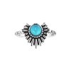 Sterling Silver Sleeping Beauty Turquoise Ring