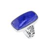 Sterling Silver Lapis Lazuli Over Ring