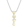 Sterling Silver Mother of Pearl Necklace 18 Inches