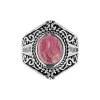 Sterling Silver Rhodochrosite Ring
