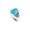 Sterling Silver Larimar Ring