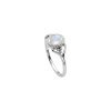 Rainbow Moonstone Sterling Silver Ring