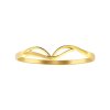 Sterling Silver Bangle Over 18K Yellow Gold Plated 7.5 Inches
