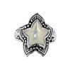 Sterling Silver Mother of Pearl Starfish Ring