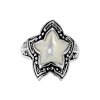 Sterling Silver Mother of Pearl Starfish Ring