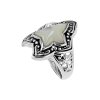 Sterling Silver Mother of Pearl Starfish Ring