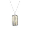 Sterling Silver Mother of Pearl Pendant With Chain 18 Inches