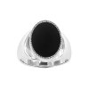 Sterling Silver Black Onyx Ring