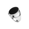 Sterling Silver Black Onyx Signet Ring