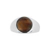 Sterling Silver Tiger's eye Men's Ring