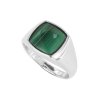Sterling Silver Malachite Men's Ring