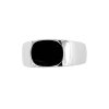 Sterling Silver Black Onyx Men's Ring