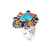 Sterling SilverTurquoise & Multi-Color Spiny Oyster Ring