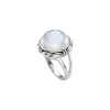 Rainbow Moonstone Sterling Silver Ring