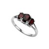 Sterling Silver Garnet Ring