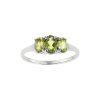 Sterling Silver Peridot Ring