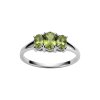 Sterling Silver Peridot Ring