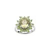 Sterling Silver Lemon Quartz & Peridot Ring