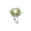 Sterling Silver Lemon Quartz & Peridot Ring