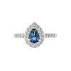Sterling Silver London Blue Topaz & White Topaz Ring