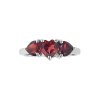 Sterling Silver Garnet Heart Ring