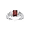 Sterling Silver Garnet Ring