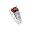 Sterling Silver Garnet Ring