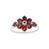 Sterling Silver Garnet Ring