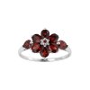 Sterling Silver Garnet Ring