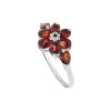 Sterling Silver Garnet Ring