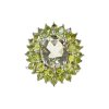 Sterling Silver Green Amethyst & Peridot Ring