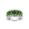 Sterling Silver Chrome Diopside Ring