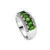 Sterling Silver Chrome Diopside Ring
