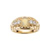 Sterling Silver Ethiopian opal & White Zircon Ring Over 18K Yellow Gold Plated