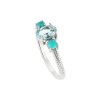 Sterling Silver  Sky Blue Topaz & Sleeping Turquoise Ring
