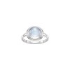 Rainbow Moonstone Sterling Silver Ring