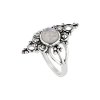 Sterling Silver Rainbow Moonstone Ring