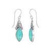 Sterling Silver Larimar Earrings