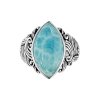 Sterling Silver Larimar Ring