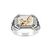 Sterling Silver Eagle Wild Horse Eagle Men's Ring