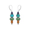 Sterling Silver Multi Color Earrings